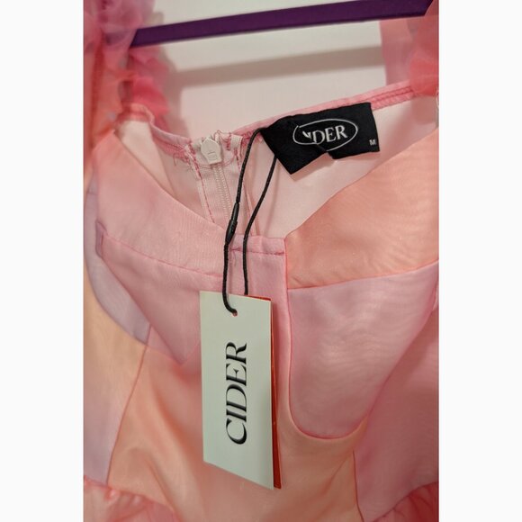 NWT Cider Heart on Fire Pink Ombre Tulle Dress (Size M / 6) - Picture 7 of 9